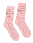 Image for Library Card Pink Socks102802Sm