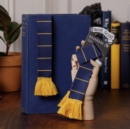 Image for Book Scarf Bookmark - Navy &amp; Yellow