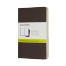 Image for Moleskine Coffee Brown Pocket Plain Cahier Journal (set Of 3)