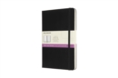 Image for Moleskine Large Double Layout Plain and Ruled Hardcover Notebook : Black