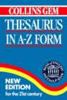 Image for Thesaurus in A-Z Form