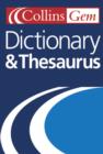 Image for Dictionary and Thesaurus