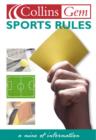 Image for Collins Gem - Sports Rules