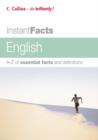 Image for English  : A-Z of essential facts and definitions