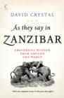 Image for As They Say In Zanzibar