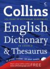 Image for Collins English dictionary &amp; thesaurus