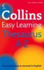 Image for Collins Easy Learning Thesaurus