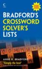 Image for Collins Bradford&#39;s Crossword Solver&#39;s Lists