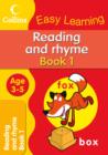 Image for Reading and Rhyme