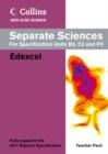 Image for Separate Sciences Teacher Pack : Edexcel