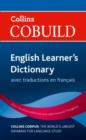 Image for Collins Cobuild English Learner&#39;s Dictionary with French