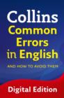 Image for Collins common errors in English and how to avoid them
