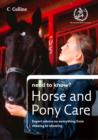 Image for Horse and pony care