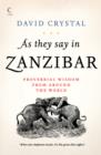 Image for As they say in Zanzibar