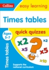 Image for Times tables quick quizzesAges 5-7