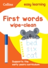 Image for First Words Age 3-5 Wipe Clean Activity Book