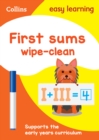 Image for First Sums Age 3-5 Wipe Clean Activity Book