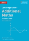 Image for Cambridge IGCSE  additional maths: Teacher&#39;s guide