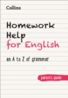 Image for Homework help for English  : an A to Z of grammar