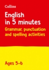 Image for English in 5 minutes a dayAges 5-6