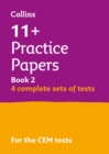 Image for 11+ verbal reasoning, non-verbal reasoning &amp; maths practice papers book 2  : for the CEMBook 2