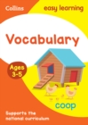 Image for Vocabulary Activity Book Ages 3-5