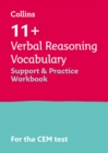 Image for 11+ Verbal Reasoning Vocabulary Support and Practice Workbook : For the 2024 Cem Tests