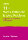 Image for 11+ Maths Arithmetic and Word Problems Support and Practice Workbook : For the 2024 Cem Tests