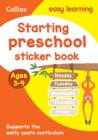 Image for Starting preschool Sticker Book Ages 3-4