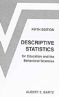 Image for Descriptive Statistics for Education and the Behavioral Sciences