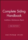 Image for Complete Siding Handbook : Installation, Maintenance, Repair
