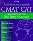 Image for GMAT CAT  : answers to the real essay questions