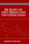Image for Mr Sraffa on Joint Production and Other Essays