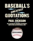 Image for Baseball&#39;s Greatest Quotations, Revised Edition