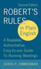 Image for Robert&#39;s Rules in Plain English 2e
