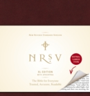 Image for NRSV, XL Edition with the Apocrypha, Bonded Leather, Burgundy