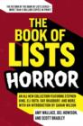 Image for The book of lists: horror : an all-new collection