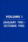 Image for Reagan Diaries Volume 1: January 1981-October 1985