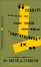 Image for On truth and untruth: selected writings