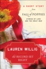 Image for Record Set Right: A Short Story from Fall of Poppies: Stories of Love and the Great War