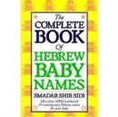 Image for The Complete Book of Hebrew Baby Names