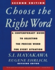 Image for Choose the Right Word : Second Edition