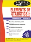 Image for Schaum&#39;s Outline of Elements of Statistics I: Descriptive Statistics and Probability