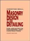Image for Masonry Design and Detailing