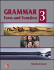 Image for Grammar Form and Function : High Intermediate : Bk. 3  : Student Book