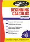 Image for Schaum&#39;s Outline of Beginning Calculus