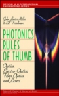 Image for Photonics rules of thumb  : optics, electro-optics, fiber optics, and lasers