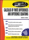 Image for Schaum&#39;s Outline of Calculus of Finite Differences and Difference Equations