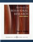 Image for Methods in behavioral research : WITH Powerweb