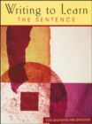 Image for Writing to Learn the Sentence (Book 1)